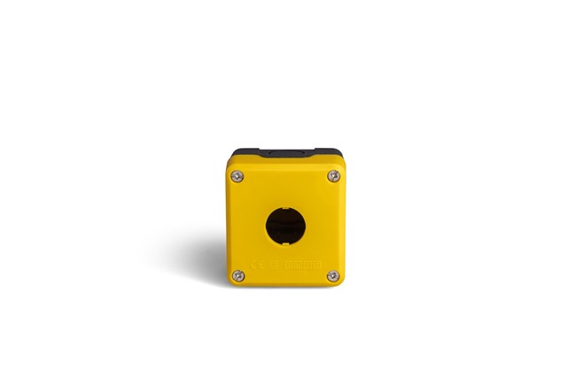 P Series Plastic 1 Hole EMPTY Yellow-Black Control Box